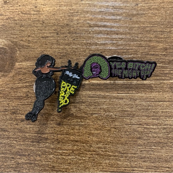 Set of two Widow von Du Enamel Pins—NWOT - Picture 1 of 8